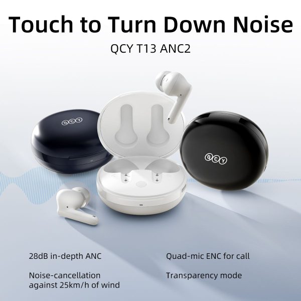 هدفون بلوتوثی کیو سی وای مدل T13 ANC - Image 2