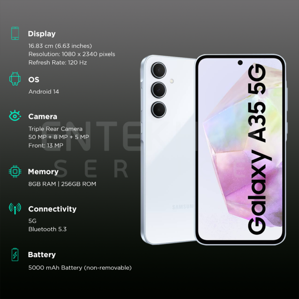 گوشی موبايل سامسونگ مدل Galaxy A35 5G | ظرفیت 128 گیگابایت رم 8 گیگابایت - Image 10