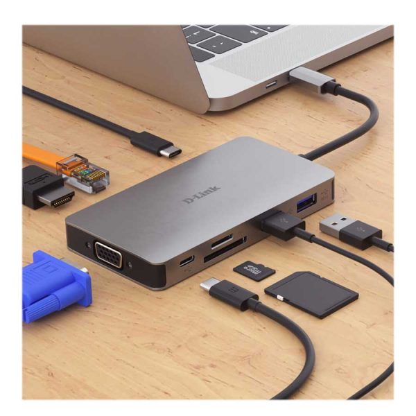 هاب USB-C دی لینک 9 پورت مدل DUB-M910 - Image 4