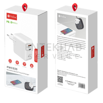 شارژر دیواری پرووان مدل PWC535 - توان 45 وات - Image 2
