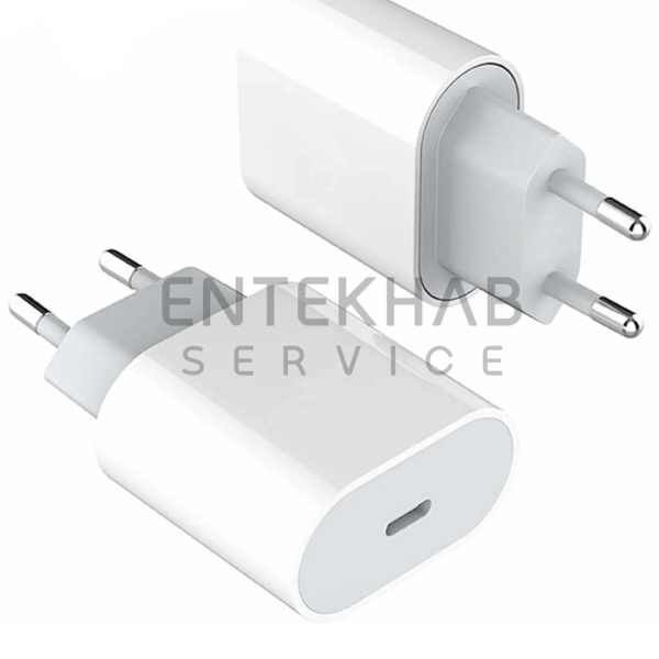 شارژر دیواری اپل مدل 20 وات دو شاخه - Image 2