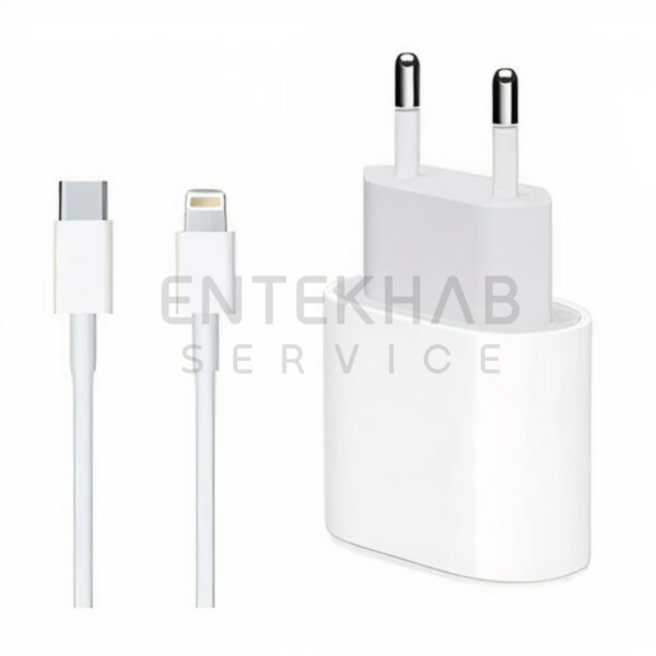 شارژر دیواری اپل مدل 20 وات دو شاخه - Image 3