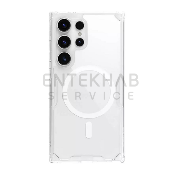 قاب گوشی سامسونگ Galaxy S24 Ultra نیلکین مدل Nature TPU Pro Magnetic مگ سیف