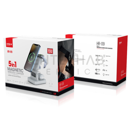 شارژر بی سیم هیسکا مدل HR-09 توان 15 وات - Image 4