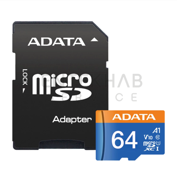 کارت حافظه ای دیتا کلاس 10 سرعت 100MB همراه با آداپتور | ظرفیت 64 گیگابایت - Image 2