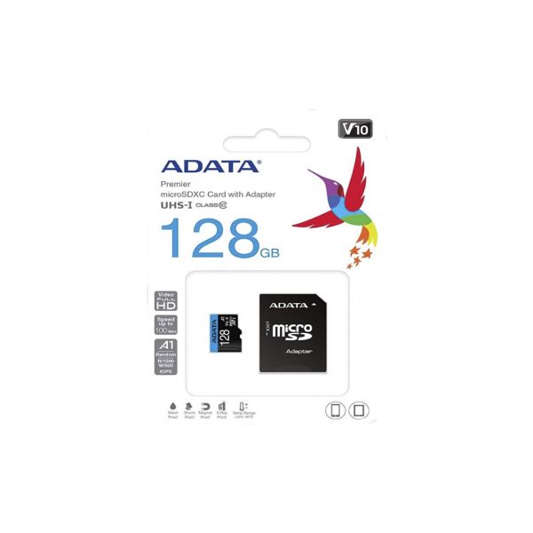 کارت حافظه ای دیتا کلاس 10 سرعت 100MB همراه با آداپتور | ظرفیت 128 گیگابایت - Image 2