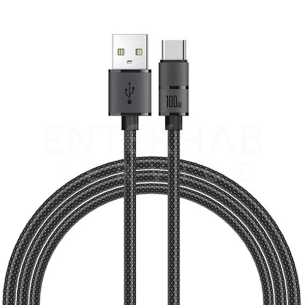 کابل تبدیل USB به USB-C رسی مدل RS12C 100W طول 2 متر