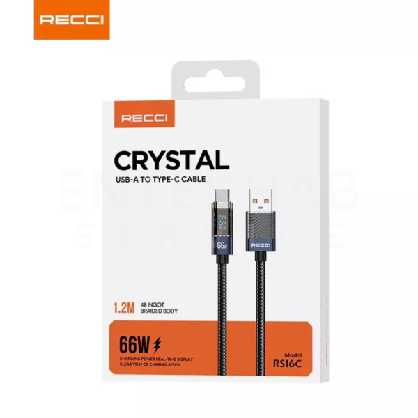 کابل تایپ C رسی مدل RS16C - Image 2