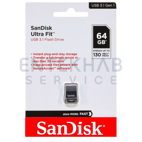 فلش مموری سن دیسک مدل Ultra Fit CZ430 USB 3.1 ظرفیت 256 گیگابایت - Image 3