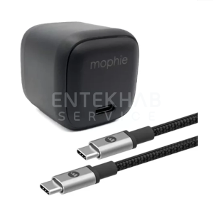 شارژر دیواری موفی مدل SpeedPort USB-C توان 30 وات به همراه کابل شارژ