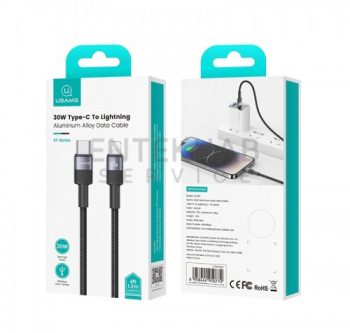 کابل شارژ TYPE-C به LIGHTNING فست شارژ USAMS مدل SJ729 به طول 1.2 متر - Image 2