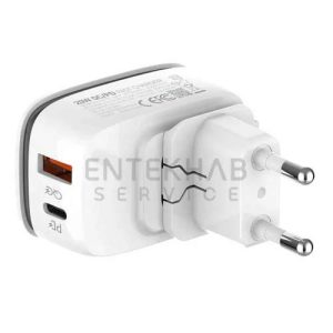 شارژر KINGSTAR فست شارژ 20 وات مدل KW193CPD به همراه کابل TYPE-C به LIGHTNING